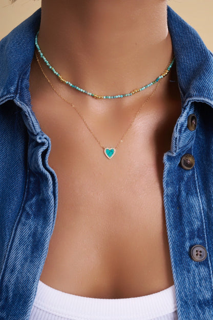 COLLANA TURQUOISE HEART