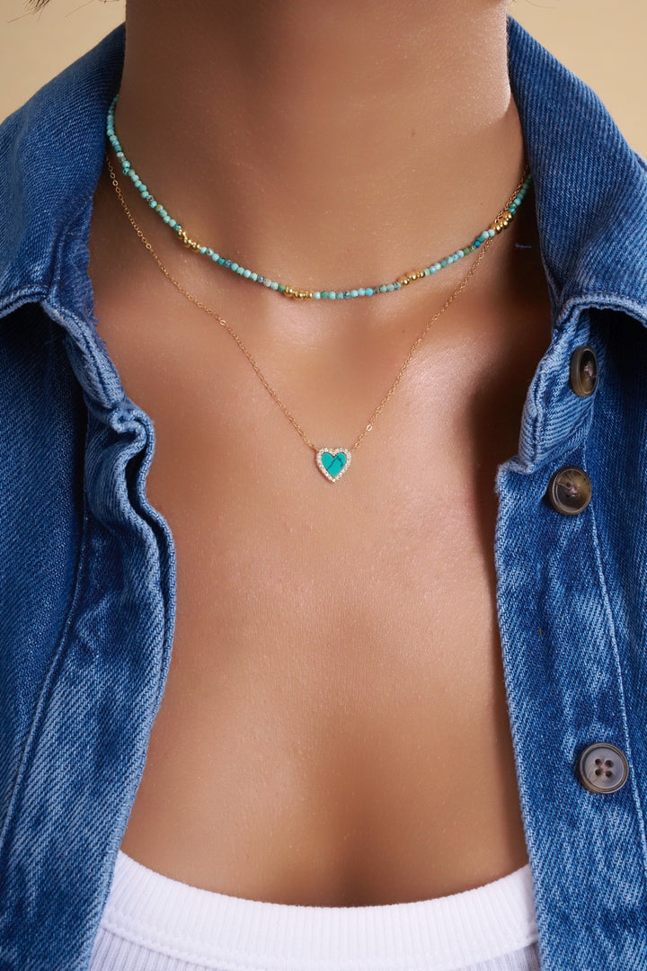 COLLANA TURQUOISE HEART