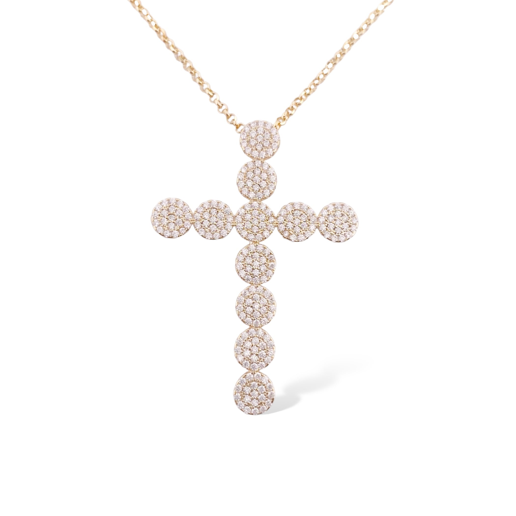 COLLANA CROCE CON CUBIC ZIRCONIA