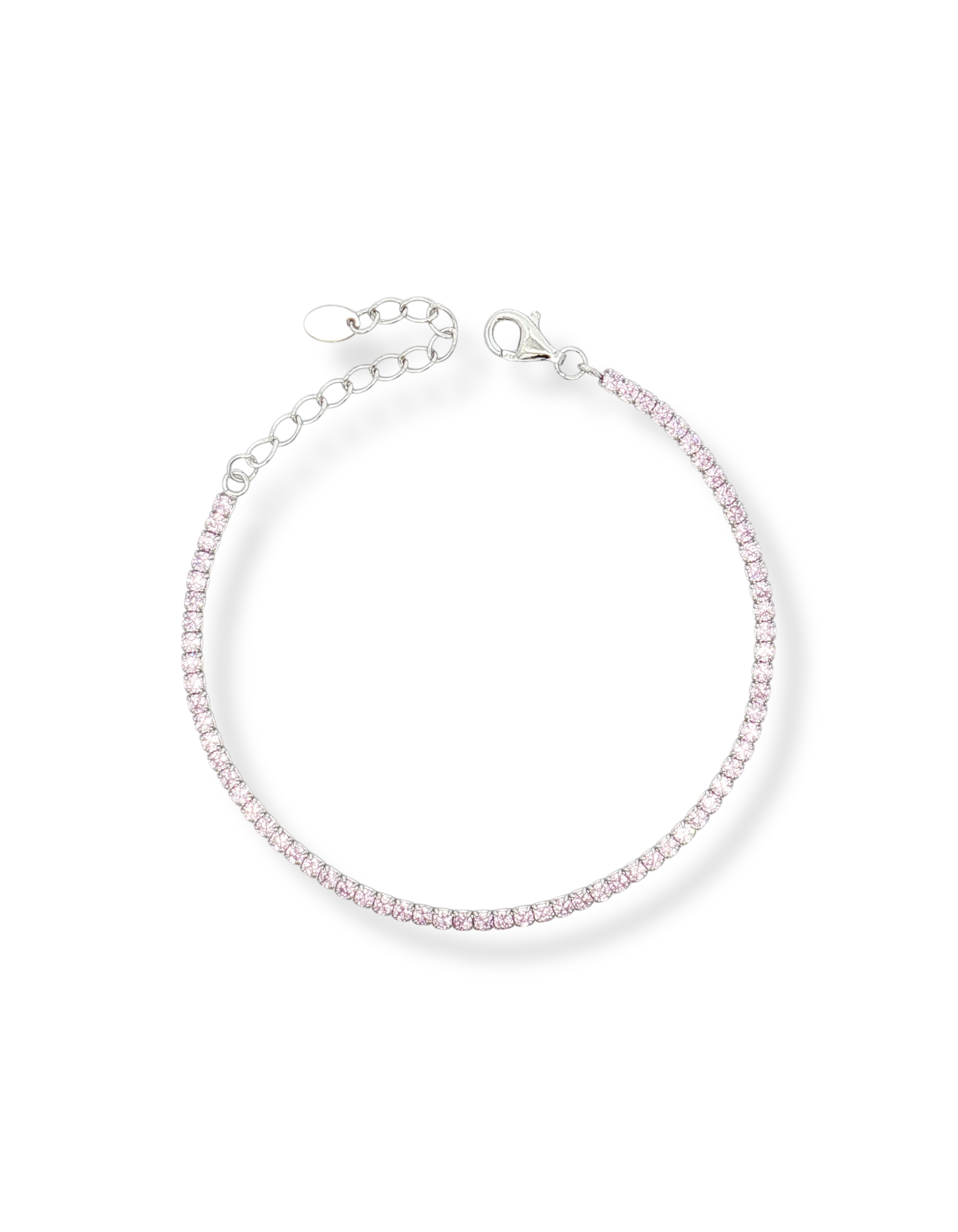 BRACCIALE TENNIS IN ARGENTO CON ZIRCONI 2MM