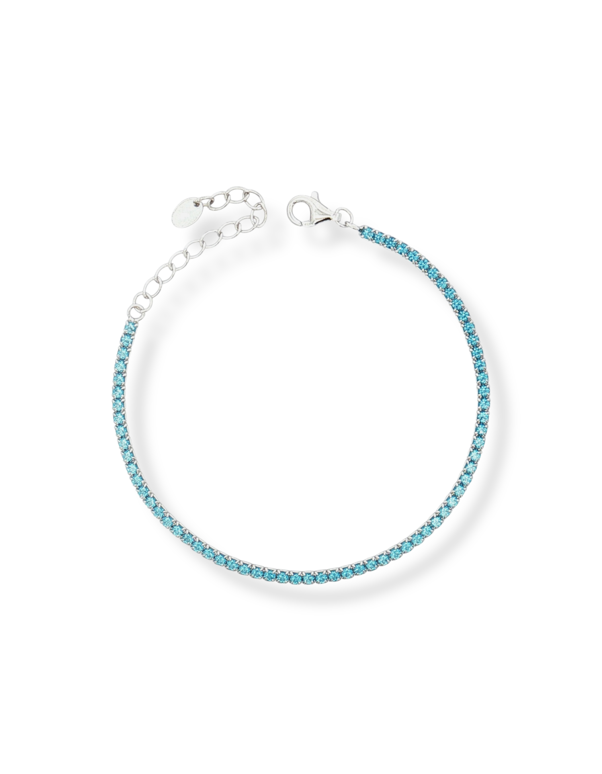 BRACCIALE TENNIS IN ARGENTO CON ZIRCONI 2MM