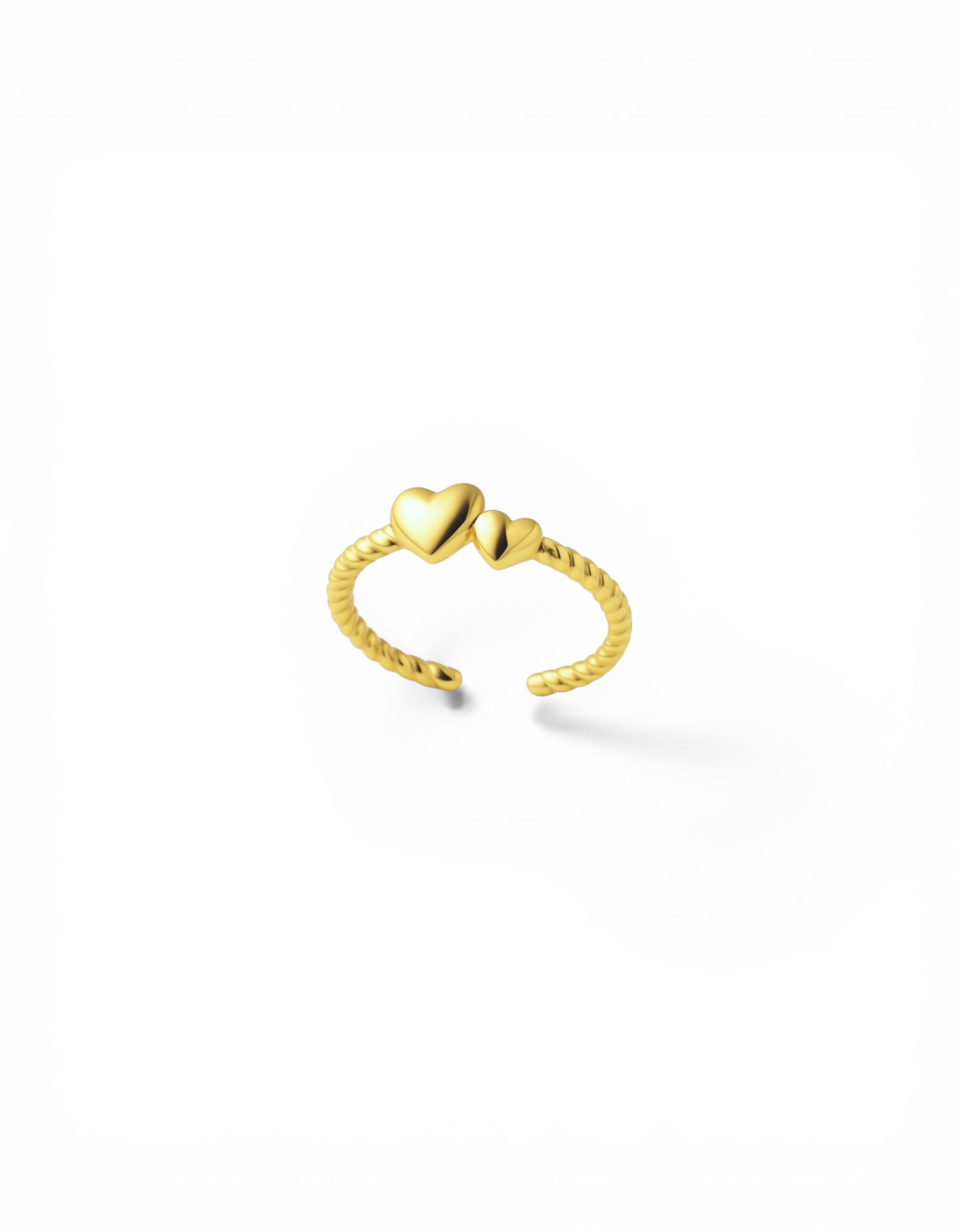 ANELLO MINIMAL DOUBLE HEART