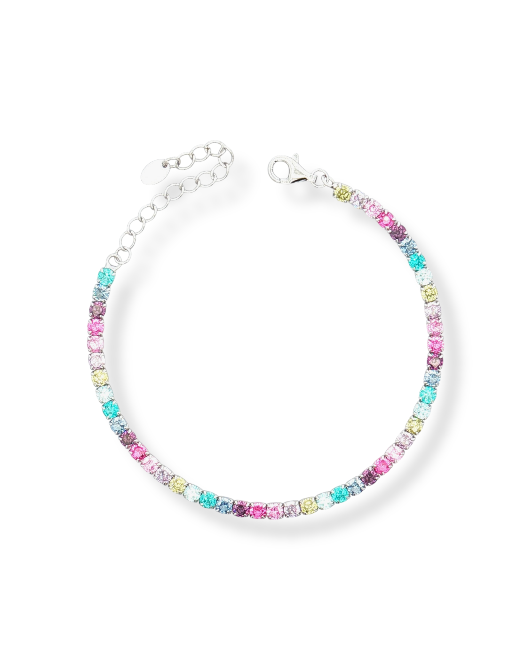 BRACCIALE TENNIS IN ARGENTO CON ZIRCONI 3MM