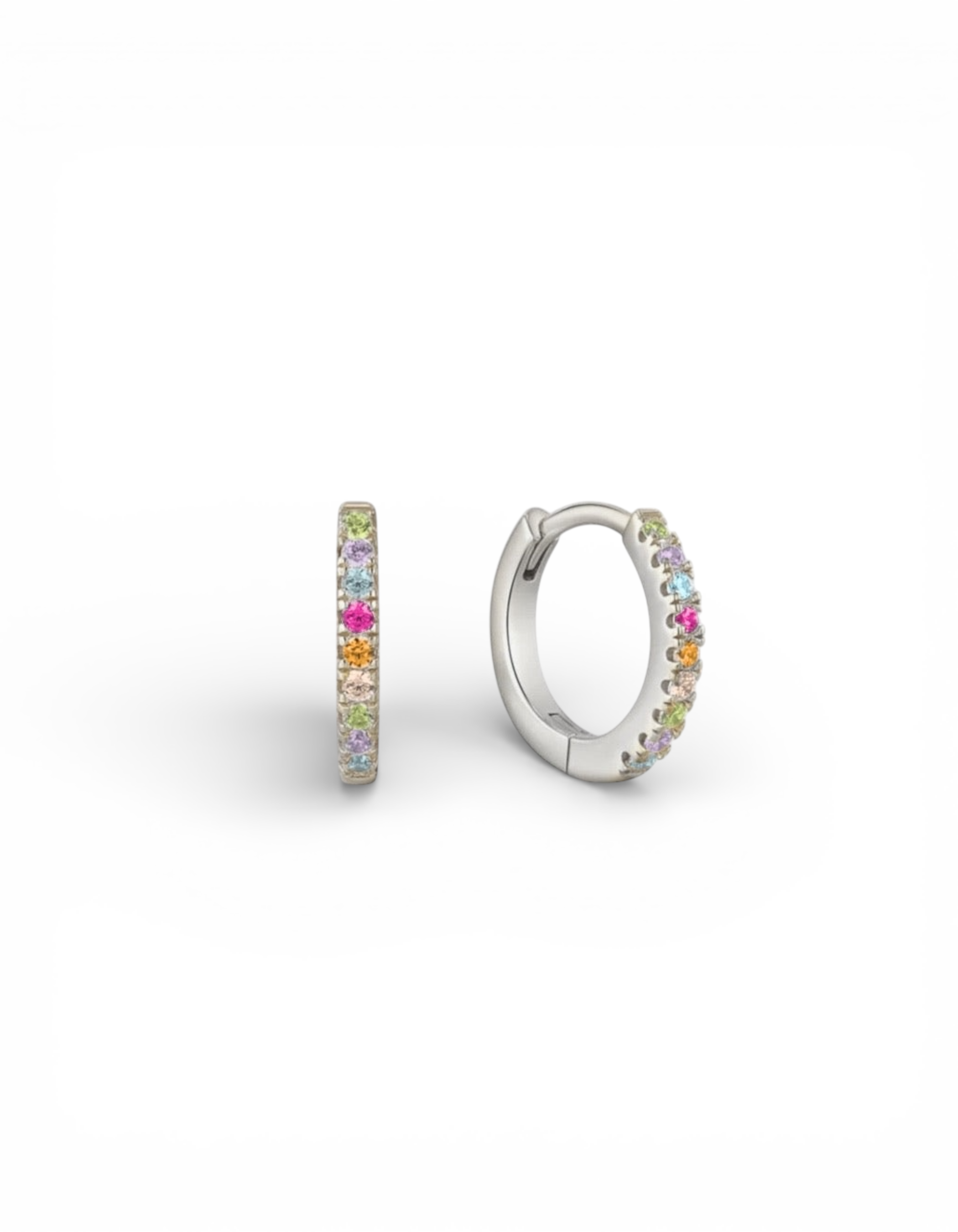 ORECCHINI HOOP CON ZIRCONI
