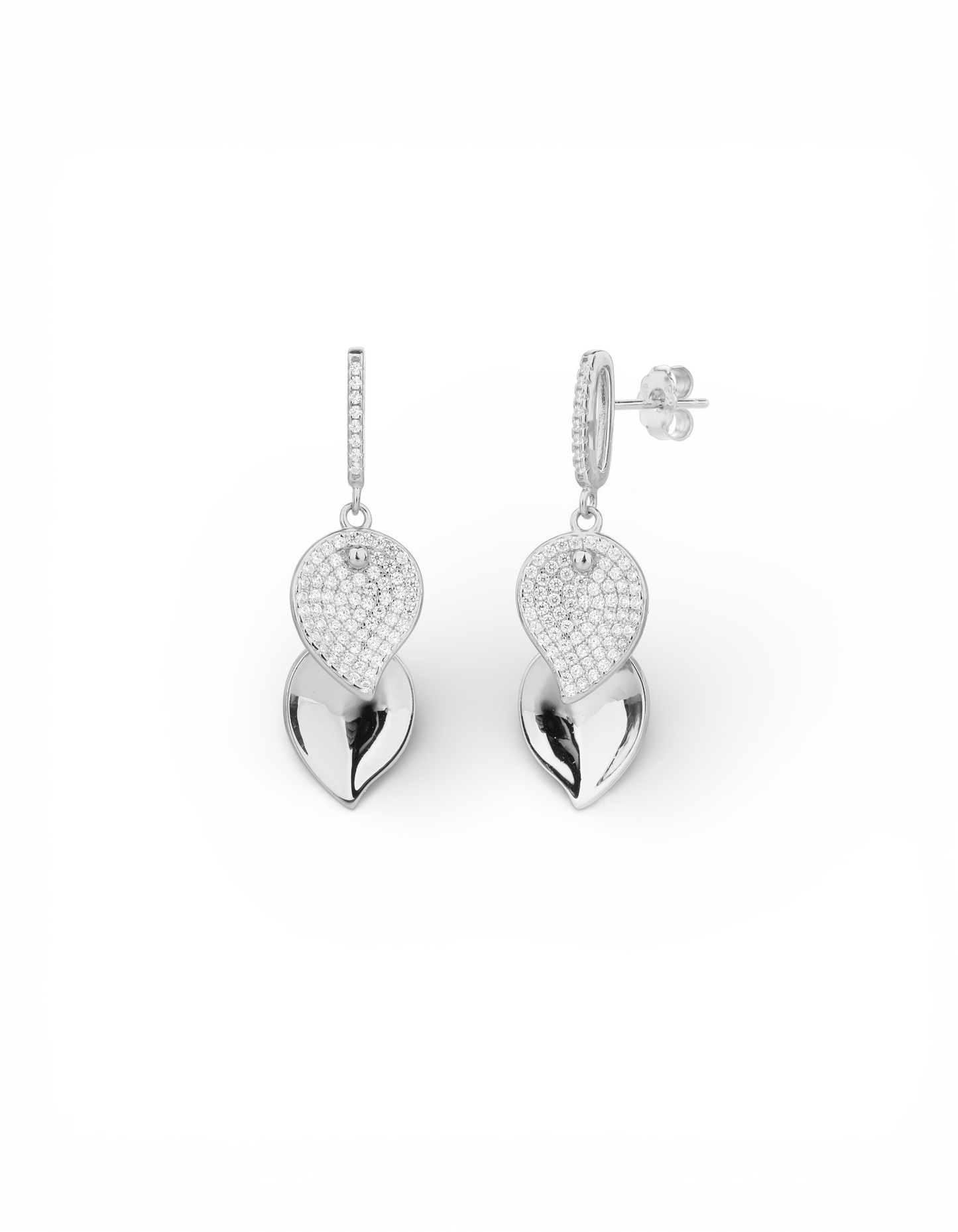 ORECCHINI DOUBLE LEAVES