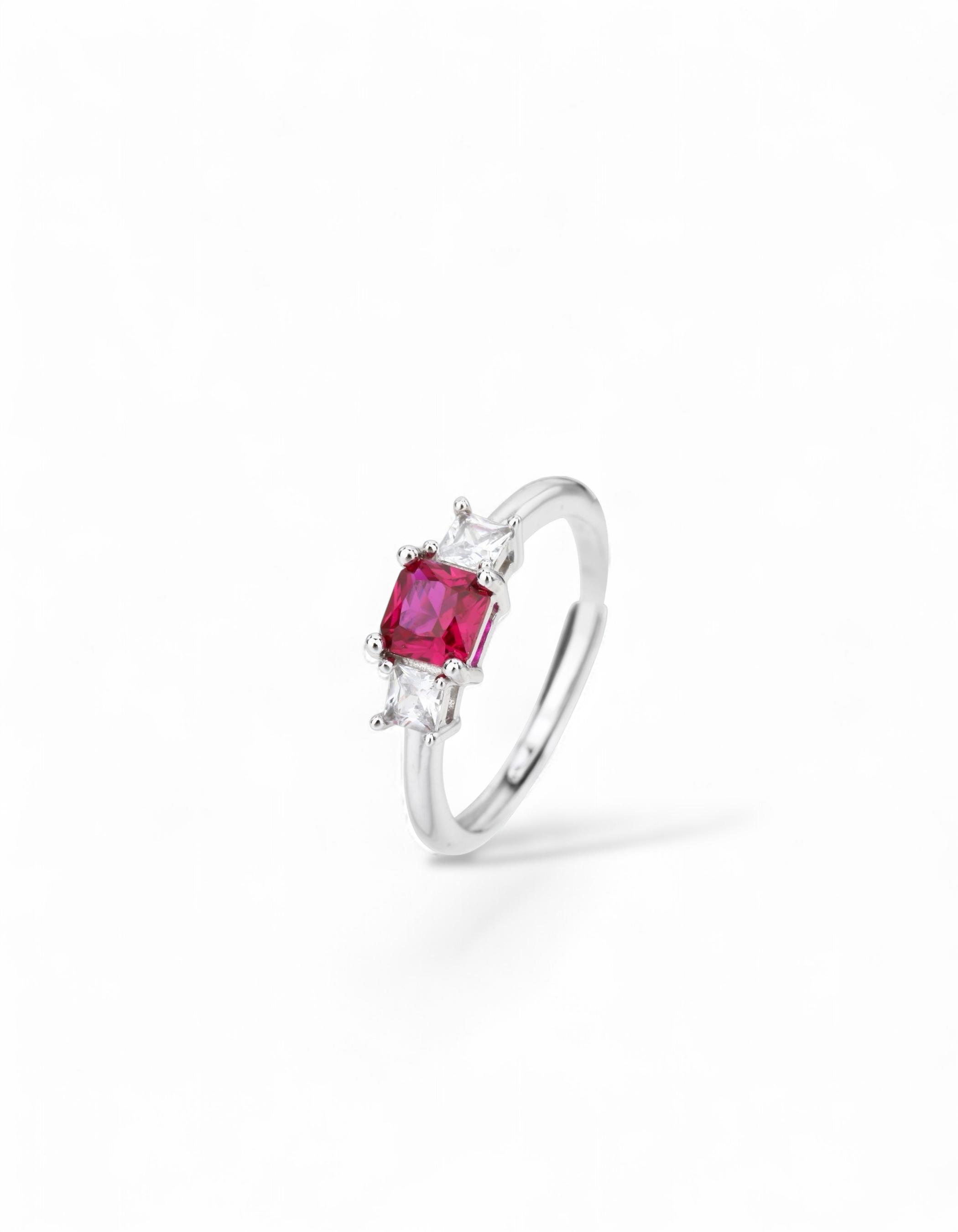 ANELLO CON ZIRCONE CENTRALE COLORATO