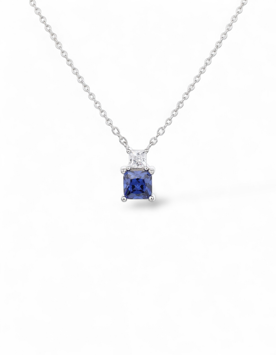 COLLANA CON QUADRATO CENTRALE COLORATO