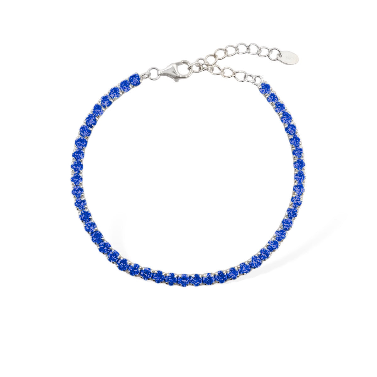 BRACCIALE TENNIS BLU CON ESTENSIONE