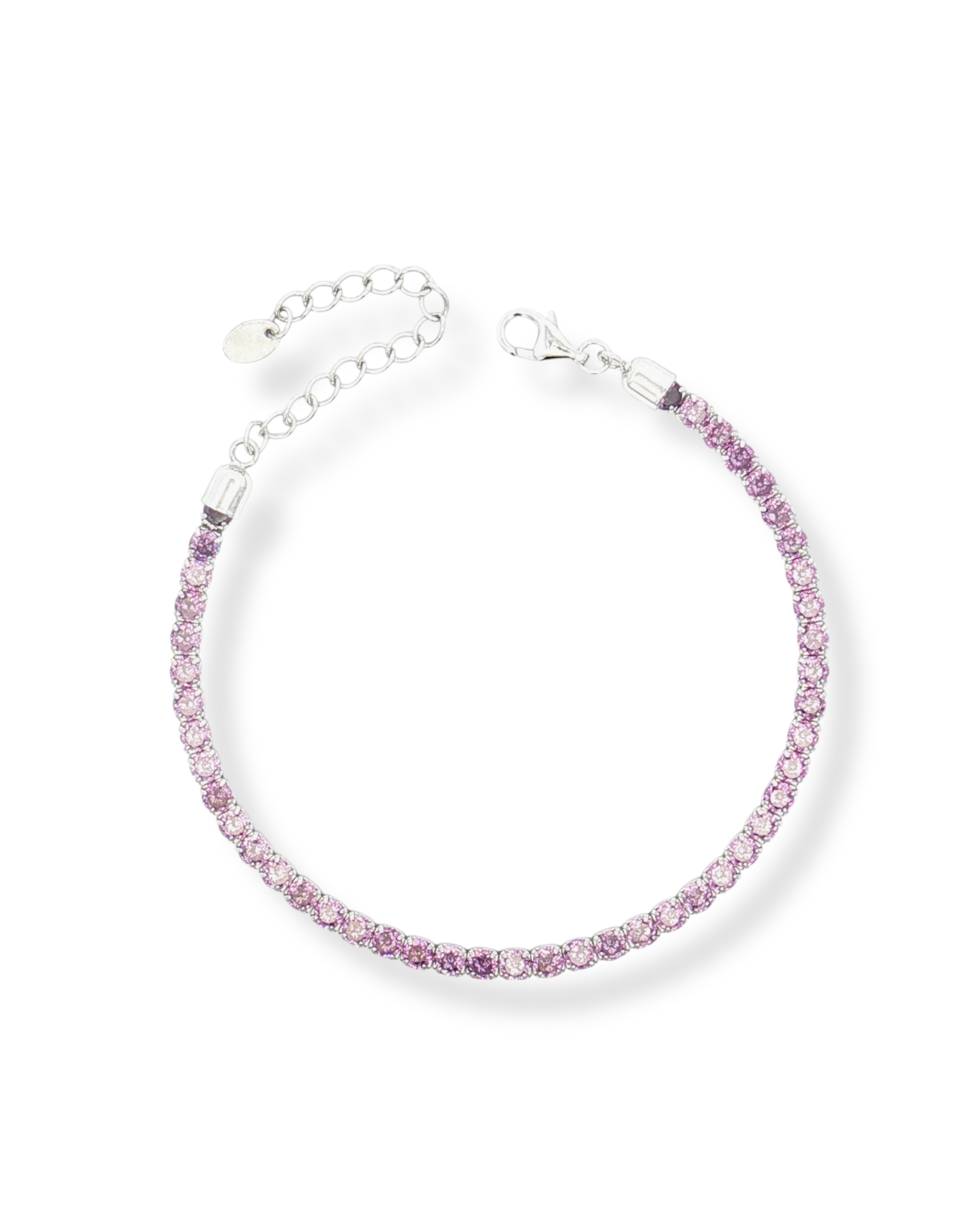 BRACCIALE TENNIS IN ARGENTO CON ZIRCONI 3MM