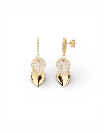 ORECCHINI DOUBLE LEAVES