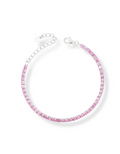BRACCIALE TENNIS IN ARGENTO CON ZIRCONI 3MM