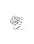 ANELLO SQUADRATO CON PAVÈ