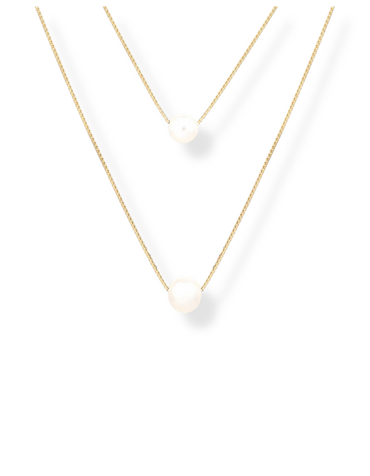 COLLANA DOUBLE PEARL