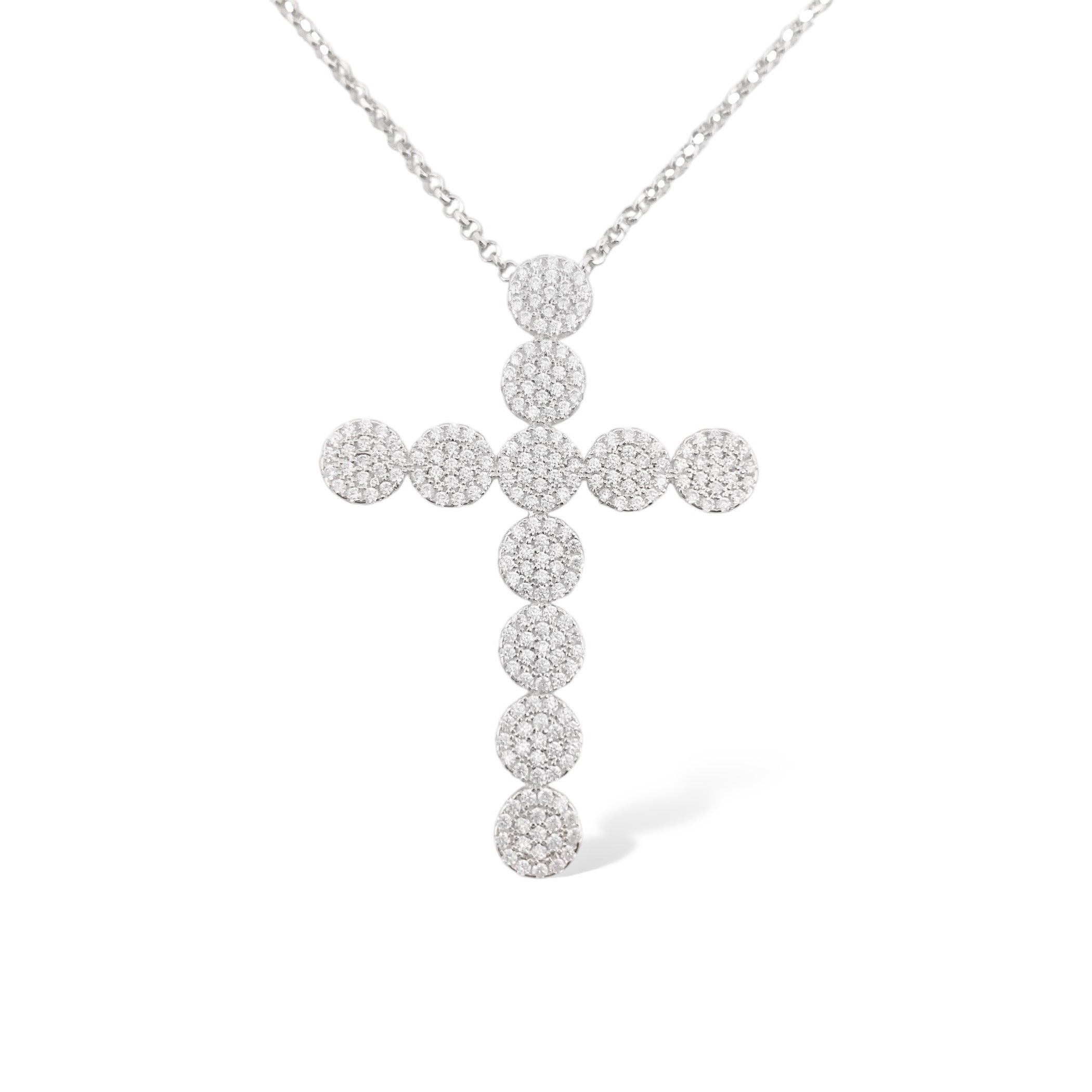 COLLANA CROCE CON CUBIC ZIRCONIA