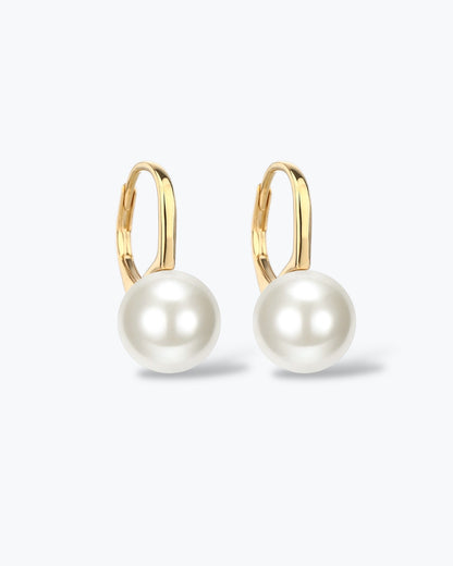 ORECCHINI A MONACHELLA CON PERLA CONCHIGLIA