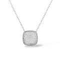 COLLANA CON PENDENTE CUSHION E PAVÈ