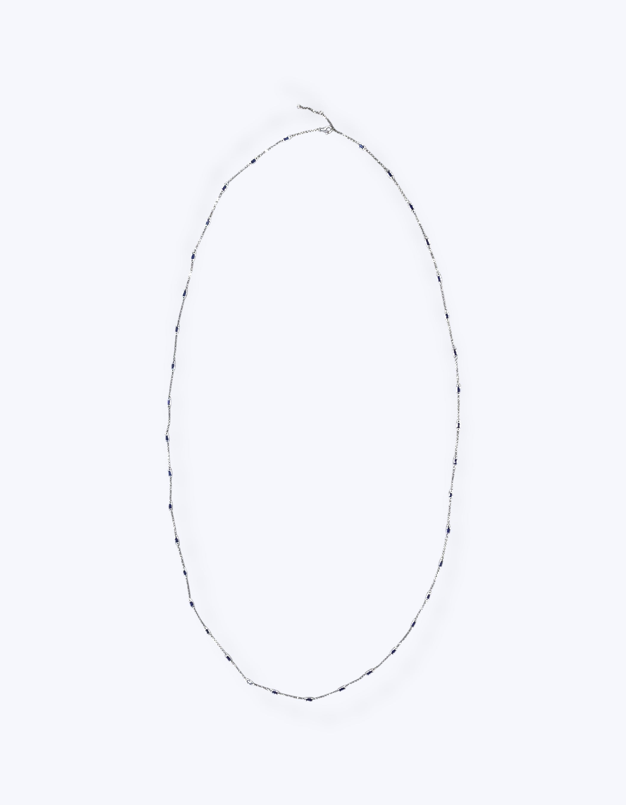 COLLANA BAGUETTE ZAFFIRO