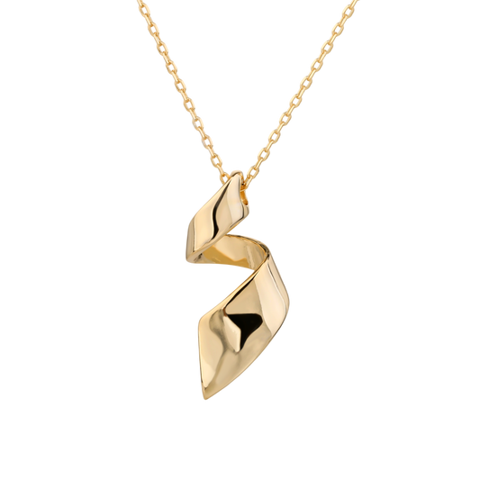 COLLANA CON PENDENTE NASTRO AVVOLTO