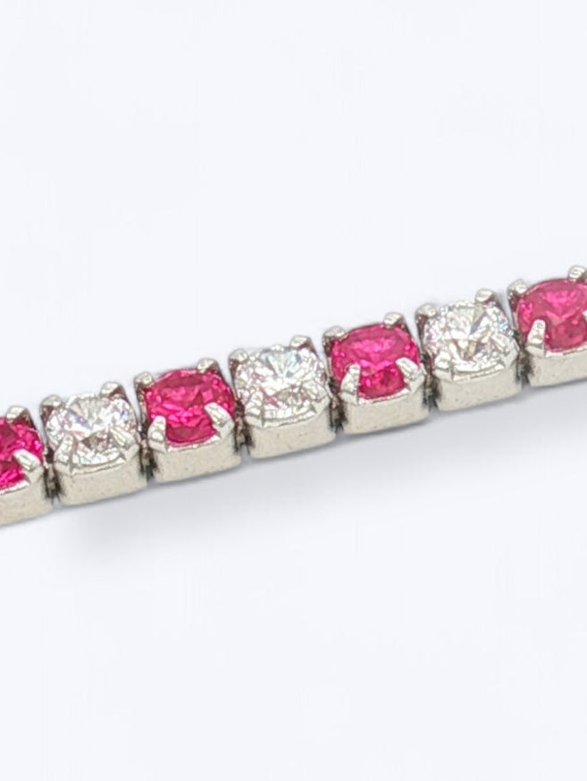 BRACCIALE TENNIS IN ARGENTO CON ZIRCONI 2mm