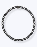 COLLANA GROUMETTE NERA CON ZIRCONI