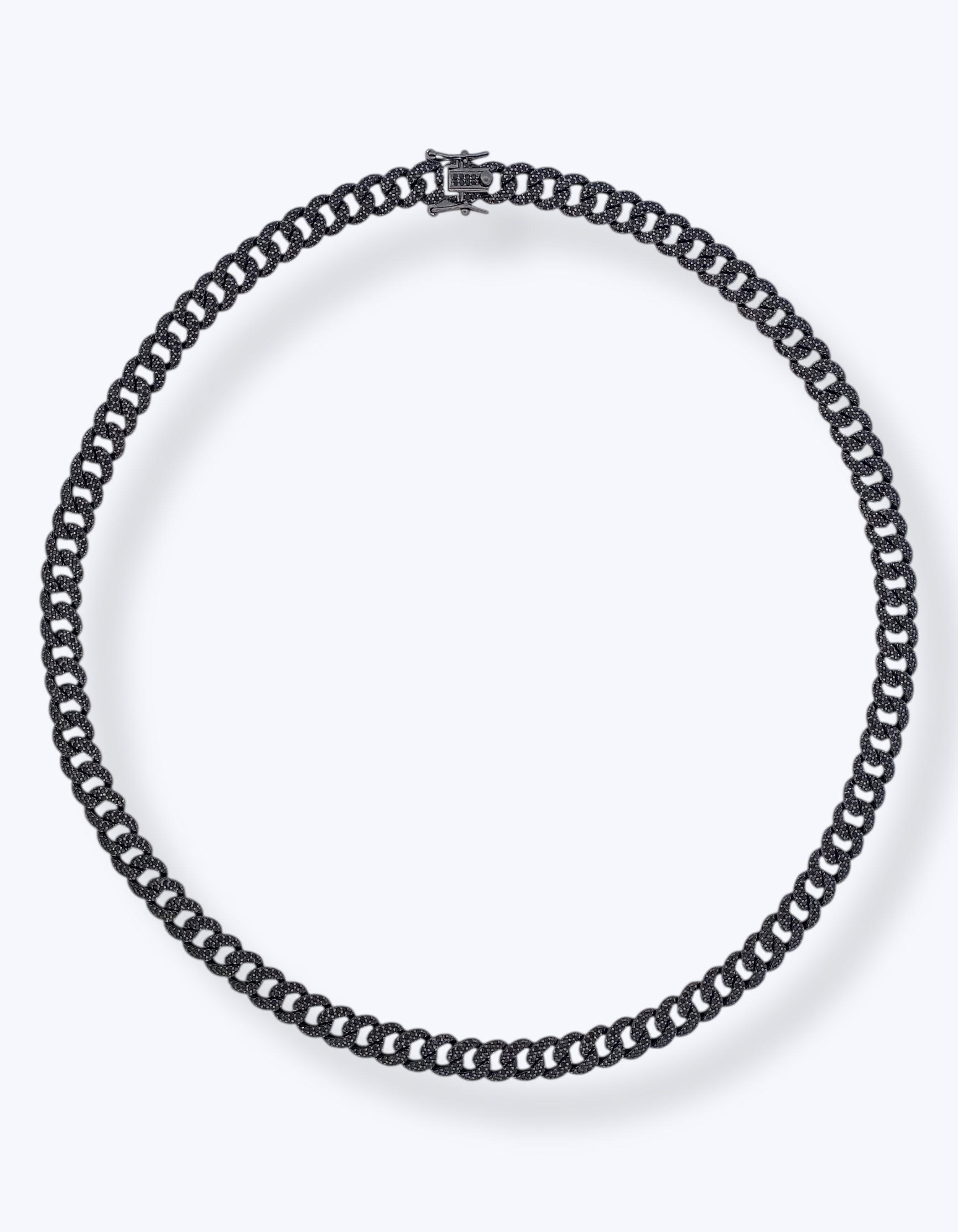 COLLANA GROUMETTE NERA CON ZIRCONI
