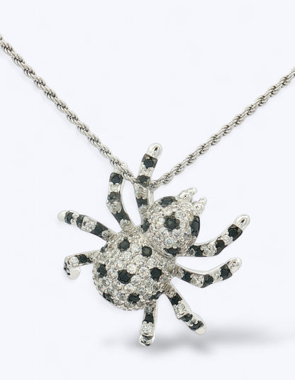PENDENTE RAGNO CON PAVE' DI ZIRCONI