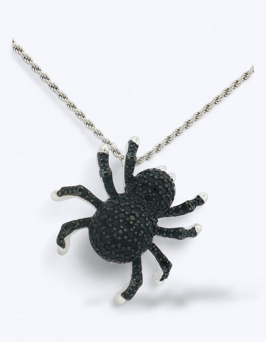 PENDENTE RAGNO CON PAVE' DI ZIRCONI