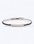 BRACCIALE ZIRCONI NERI CON PIASTRINA CENTRALE