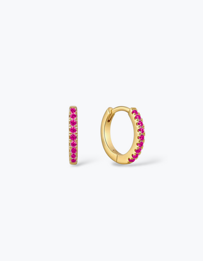 ORECCHINI HOOP CON ZIRCONI