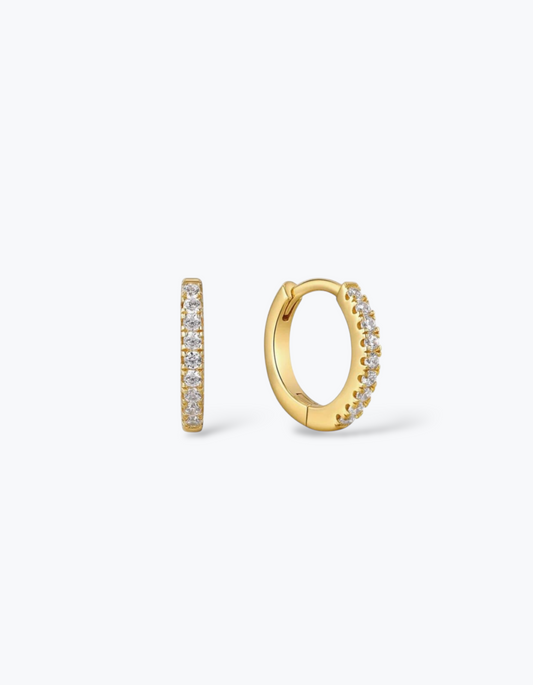 ORECCHINI HOOP CON ZIRCONI
