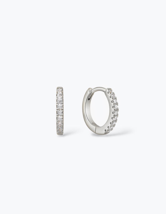 ORECCHINI HOOP CON ZIRCONI