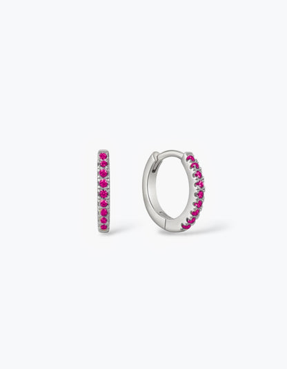 ORECCHINI HOOP CON ZIRCONI