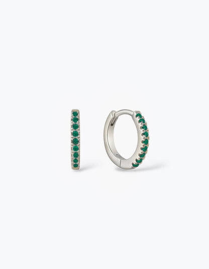 ORECCHINI HOOP CON ZIRCONI