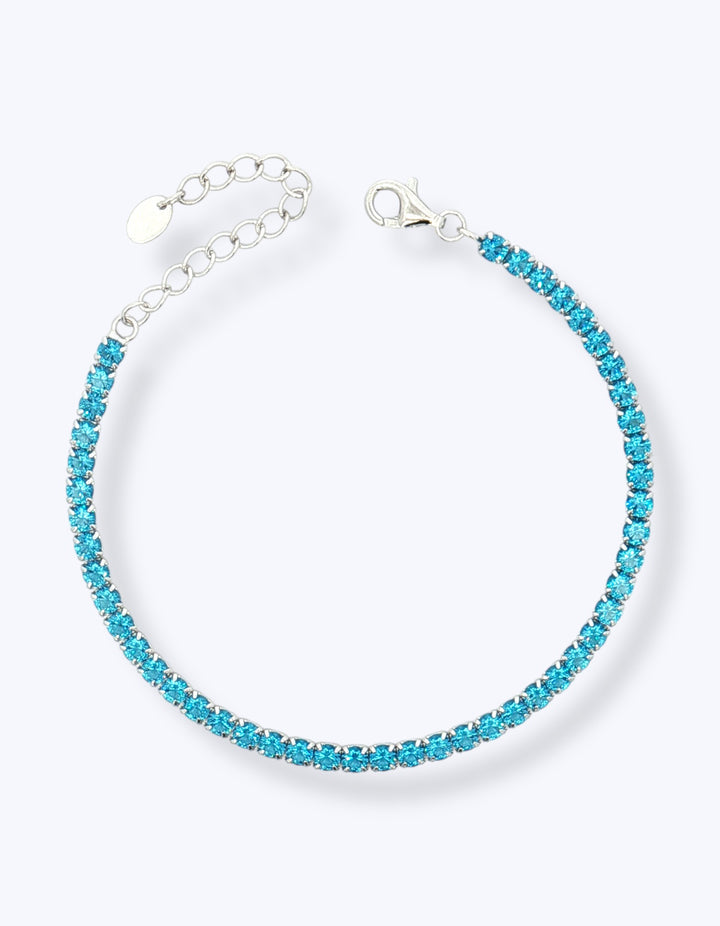BRACCIALE TENNIS IN ARGENTO CON ZIRCONI 3MM