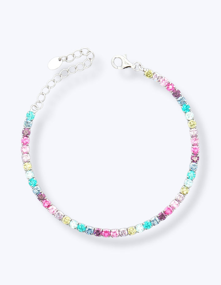 BRACCIALE TENNIS IN ARGENTO CON ZIRCONI 3MM