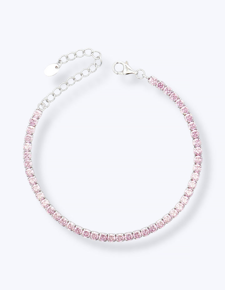 BRACCIALE TENNIS IN ARGENTO CON ZIRCONI 3MM