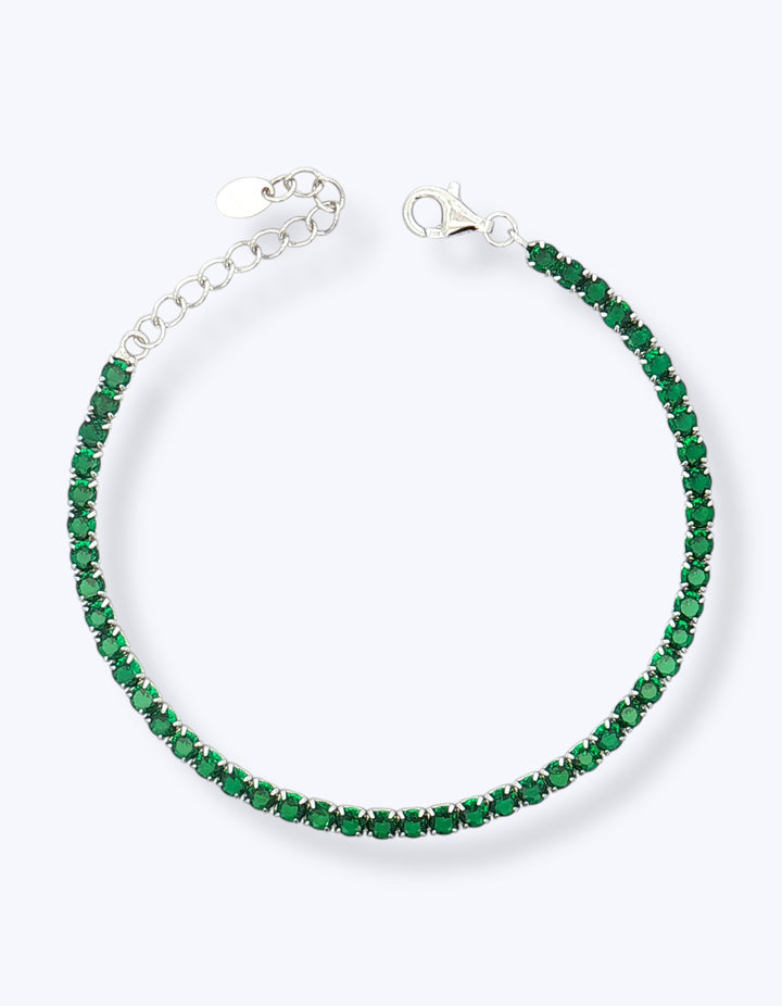 BRACCIALE TENNIS IN ARGENTO CON ZIRCONI 3MM