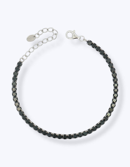 BRACCIALE TENNIS IN ARGENTO CON ZIRCONI 3MM