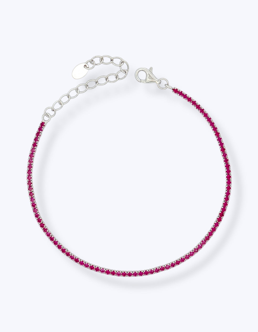 BRACCIALE TENNIS IN ARGENTO CON ZIRCONI 1,5MM