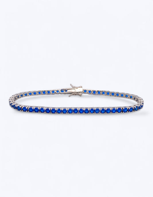 TENNIS IN ARGENTO 925 E ZIRCONI SPINELLO