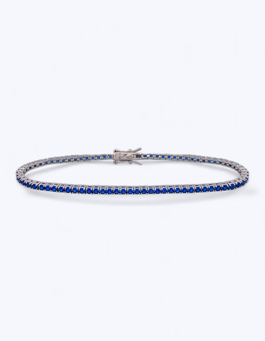 TENNIS IN ARGENTO 925 E ZIRCONI SPINELLO