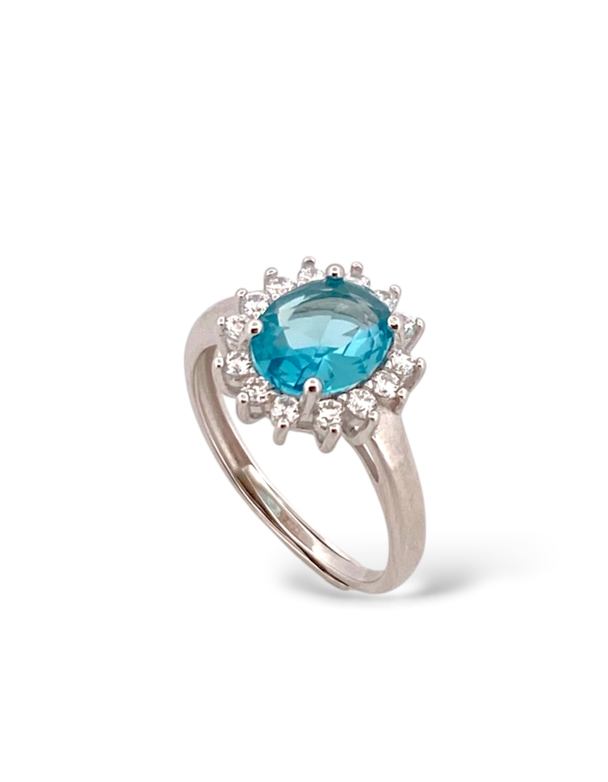 ANELLO MODELLO KATE IN ARGENTO 925 CON OVALE ZIRCONI