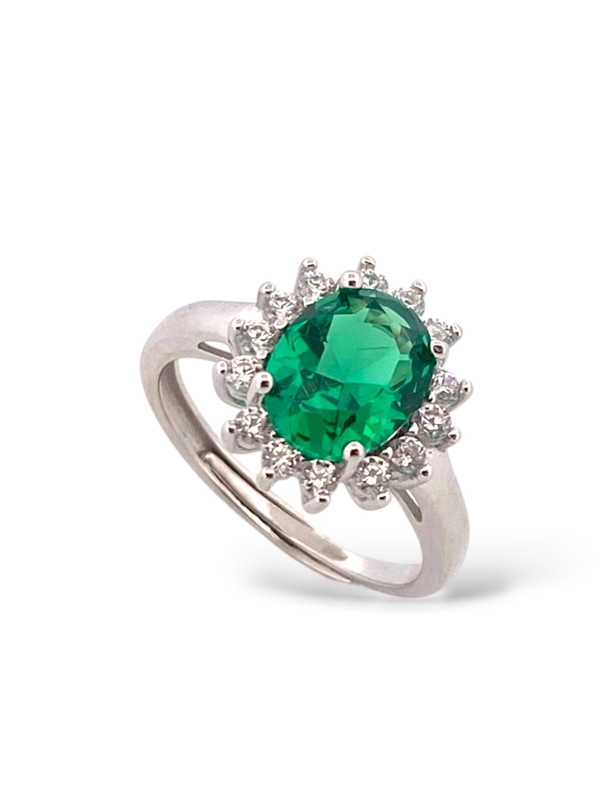 ANELLO MODELLO KATE IN ARGENTO 925 CON OVALE ZIRCONI