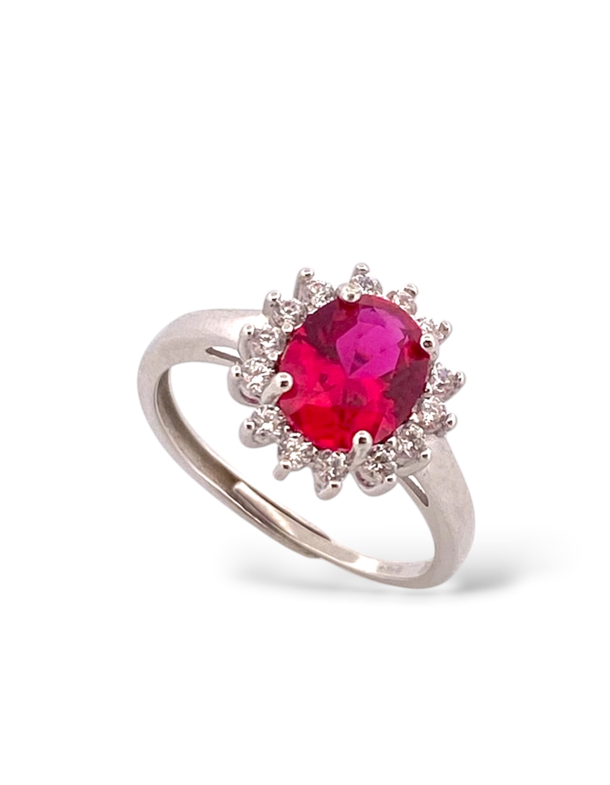 ANELLO MODELLO KATE IN ARGENTO 925 CON OVALE ZIRCONI