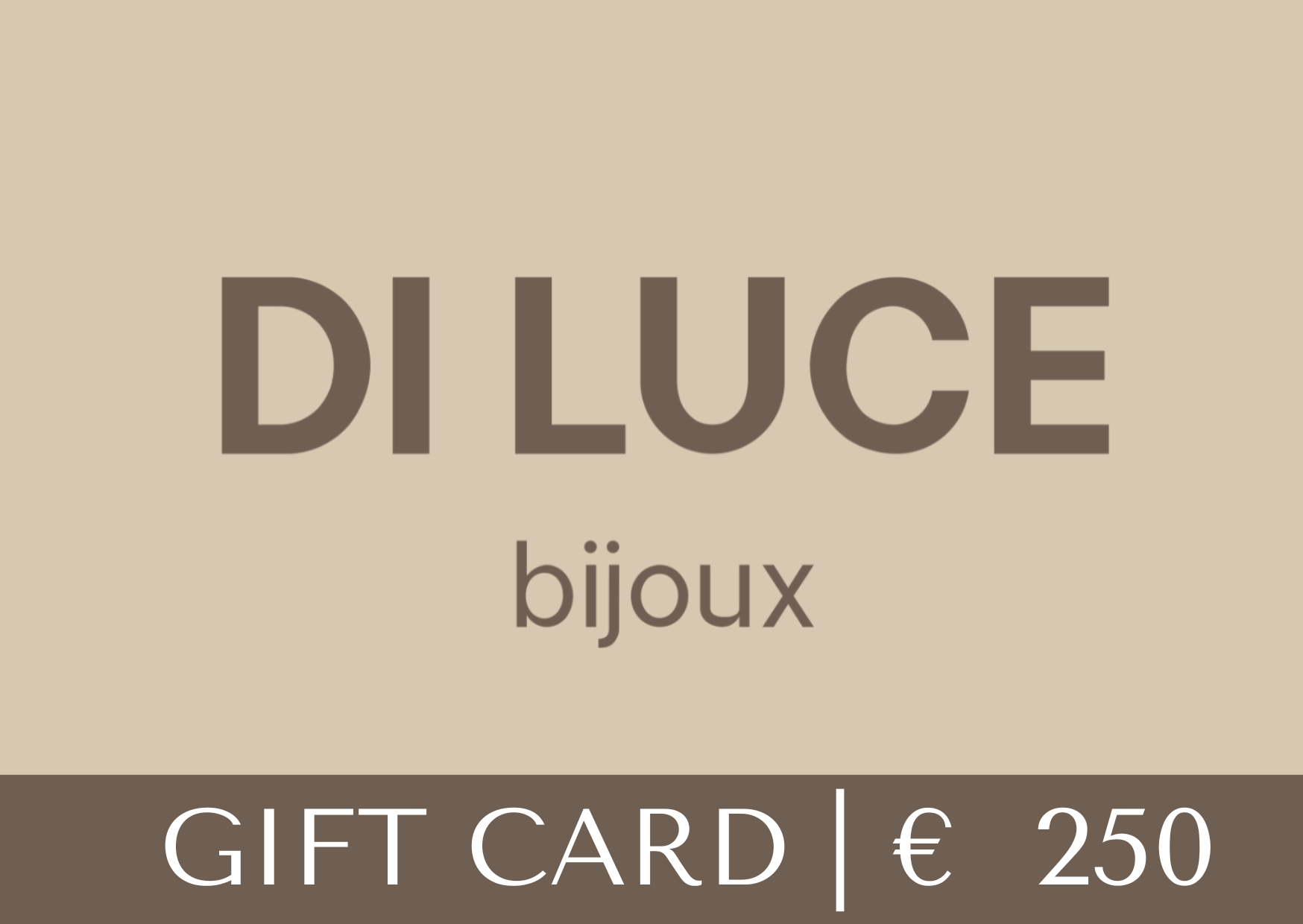 GIFT CARD € 250