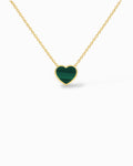 COLLANA CON CUORE IN MALACHITE