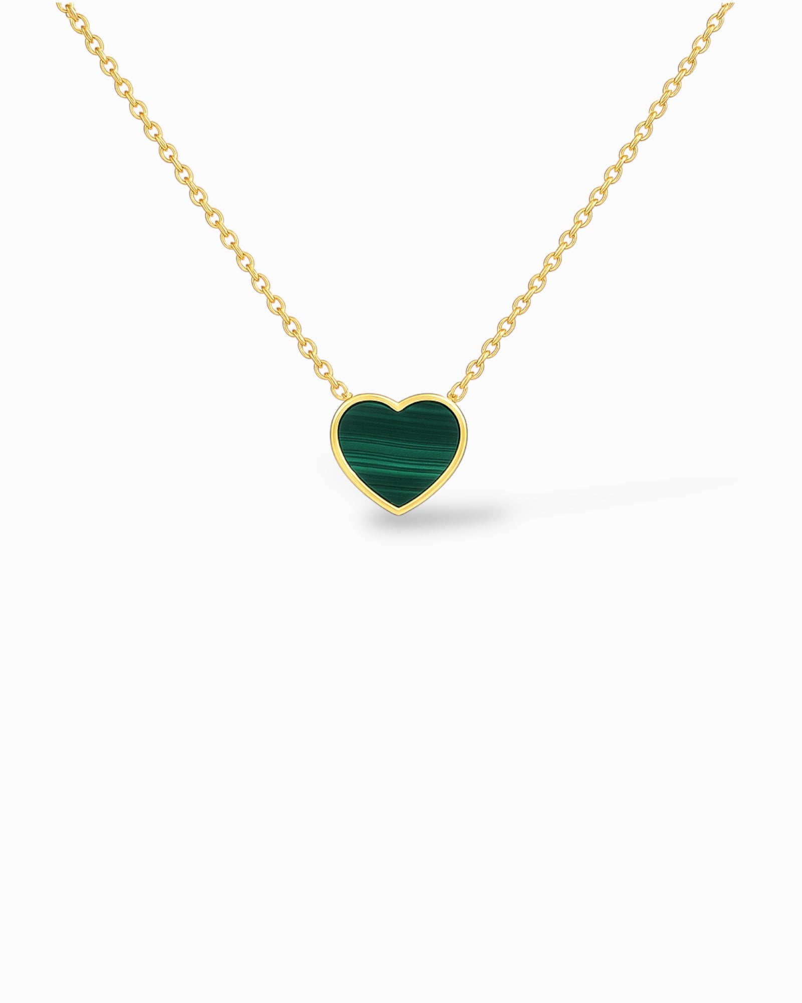 COLLANA CON CUORE IN MALACHITE
