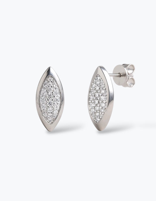 ORECCHINI MARQUISE IN ARGENTO 925