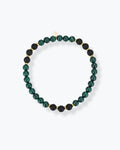 BRACCIALE ELASTICO MALACHITE/ ONICE