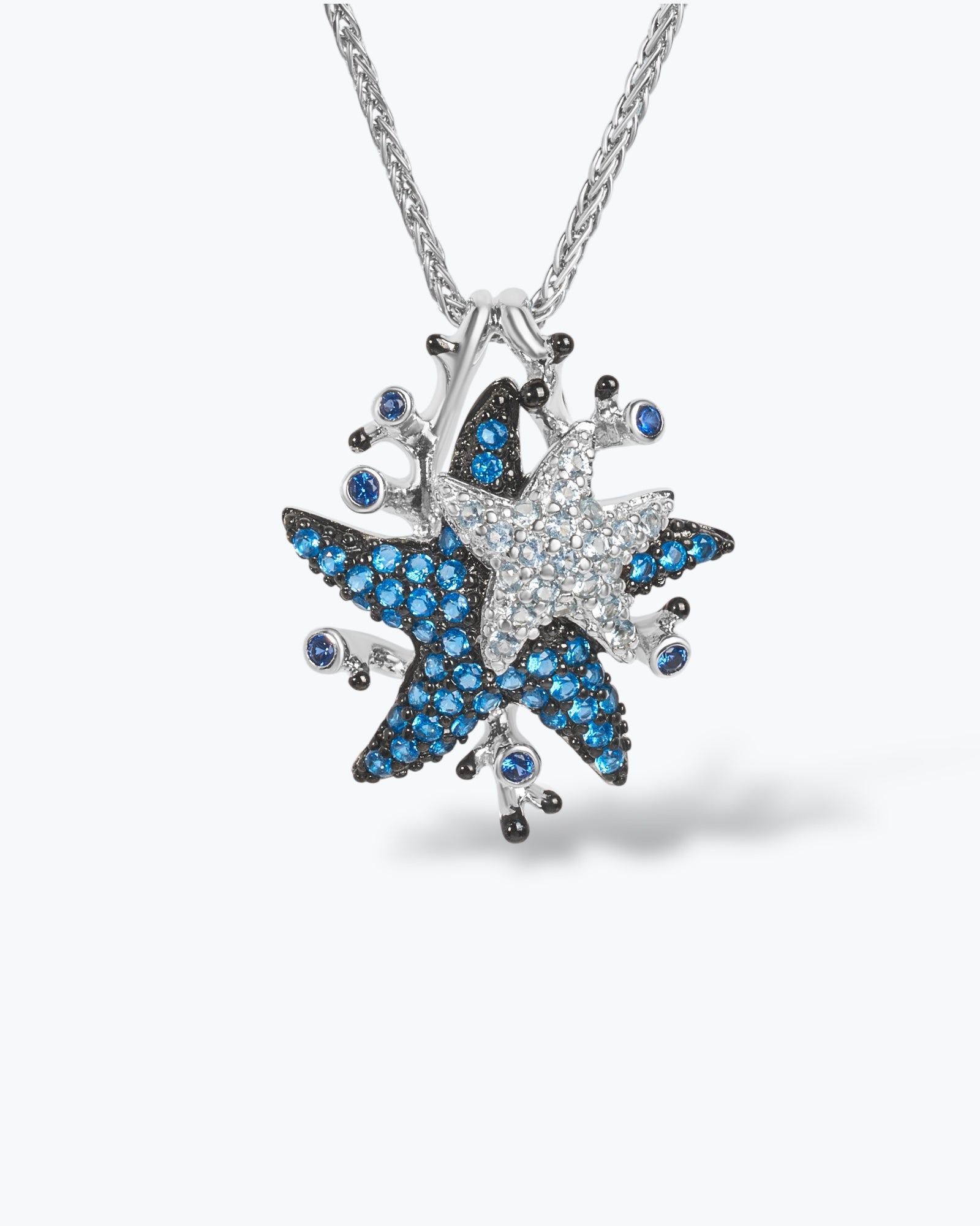 COLLANA DOPPIA STELLA MARINA IN ARGENTO 925